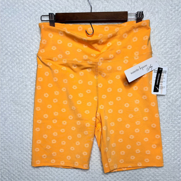 Nanette Lepore Pants - Nanette Lapore Play Compression Y2K shorts blazing orange bike shorts NWT